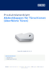 Abdeckkappen für Türschienen (überfälzte Türen) Produktdatenblatt DE
