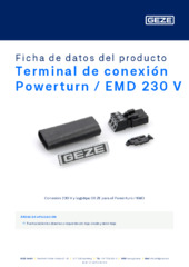 Terminal de conexión Powerturn / EMD 230 V Ficha de datos del producto ES