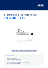 TS 4000 EFS Sigurnosno-tehnički list HR