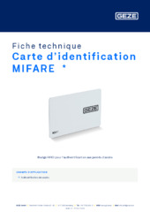 Carte d’identification MIFARE  * Fiche technique FR