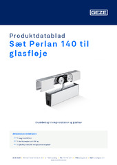 Sæt Perlan 140 til glasfløje Produktdatablad DA