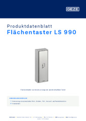 Flächentaster LS 990 Produktdatenblatt DE