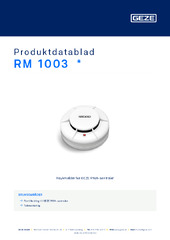RM 1003  * Produktdatablad NB