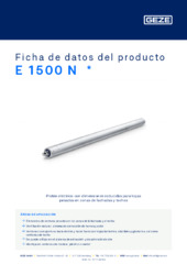 E 1500 N  * Ficha de datos del producto ES