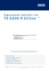 TS 5000 R ECline  * Sigurnosno-tehnički list HR