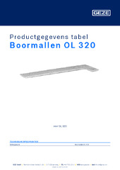 Boormallen OL 320 Productgegevens tabel NL