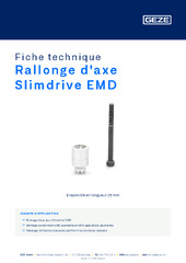 Rallonge d'axe Slimdrive EMD Fiche technique FR