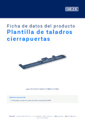 Plantilla de taladros cierrapuertas Ficha de datos del producto ES