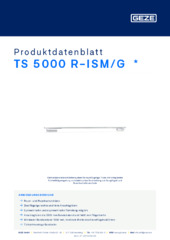TS 5000 R-ISM/G  * Produktdatenblatt DE
