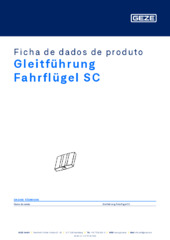 Gleitführung Fahrflügel SC Ficha de dados de produto PT