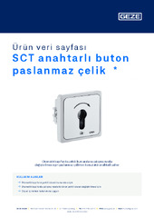 SCT anahtarlı buton paslanmaz çelik  * Ürün veri sayfası TR