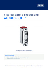 A5000--B  * Fișa cu datele produsului RO