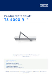 TS 4000 R  * Produktdatenblatt DE