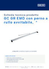 GC GR EMD con perno a rullo avvitabile, Scheda tecnica prodotto IT