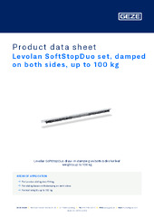 Levolan SoftStopDuo set, damped on both sides, up to 100 kg Product data sheet EN