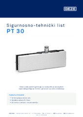 PT 30 Sigurnosno-tehnički list HR