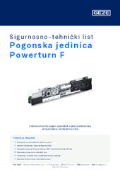 Pogonska jedinica Powerturn F Sigurnosno-tehnički list HR