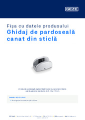 Ghidaj de pardoseală canat din sticlă Fișa cu datele produsului RO