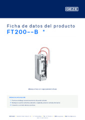 FT200--B  * Ficha de datos del producto ES