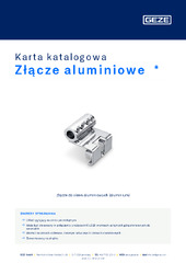 Verriegelungsmitnehmer Alu Karta katalogowa PL