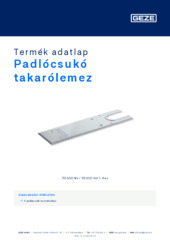 Padlócsukó takarólemez Termék adatlap HU