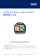 WRM-24 Ficha de dados de produto PT