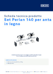 Set Perlan 140 per anta in legno Scheda tecnica prodotto IT