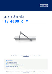 TS 4000 R  * उत्पाद डेटा शीट HI