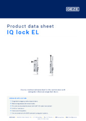 IQ lock EL Product data sheet EN