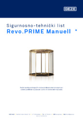 Revo.PRIME Manuell  * Sigurnosno-tehnički list HR