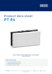 PT 84 Product data sheet EN