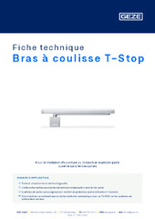 Bras à coulisse T-Stop Fiche technique FR
