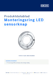 Monteringsring LED sensorknap Produktdatablad DA