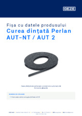 Curea dințată Perlan AUT-NT / AUT 2 Fișa cu datele produsului RO