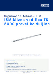 ISM klizna vodilica TS 5000 prevelike duljine Sigurnosno-tehnički list HR