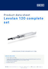 Levolan 120 complete set Product data sheet EN