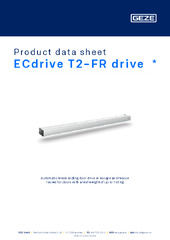 ECdrive T2-FR drive  * Product data sheet EN