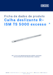 Calha deslizante R-ISM TS 5000 excesso  * Ficha de dados de produto PT