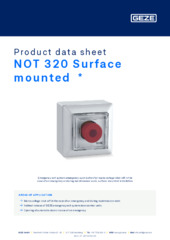NOT 320 Surface mounted  * Product data sheet EN