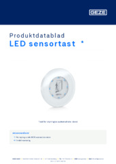LED sensortast  * Produktdatablad NB