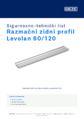 Razmačni zidni profil Levolan 60/120 Sigurnosno-tehnički list HR