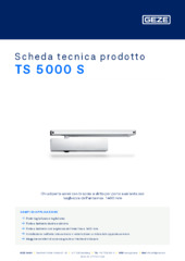 TS 5000 S Scheda tecnica prodotto IT