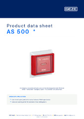 AS 500  * Product data sheet EN