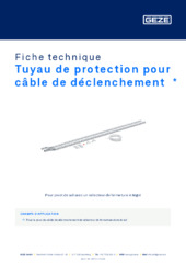 Tuyau de protection pour câble de déclenchement  * Fiche technique FR