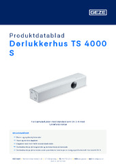 Dørlukkerhus TS 4000 S Produktdatablad NB