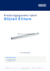 Glijrail ECturn Productgegevens tabel NL