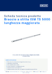 Braccio a slitta ISM TS 5000 lunghezza maggiorata Scheda tecnica prodotto IT