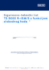 TS 5000 R-ISM/S s funkcijom slobodnog hoda  * Sigurnosno-tehnički list HR