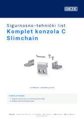 Komplet konzola C Slimchain Sigurnosno-tehnički list HR