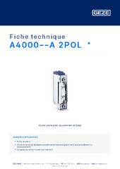 A4000--A 2POL  * Fiche technique FR